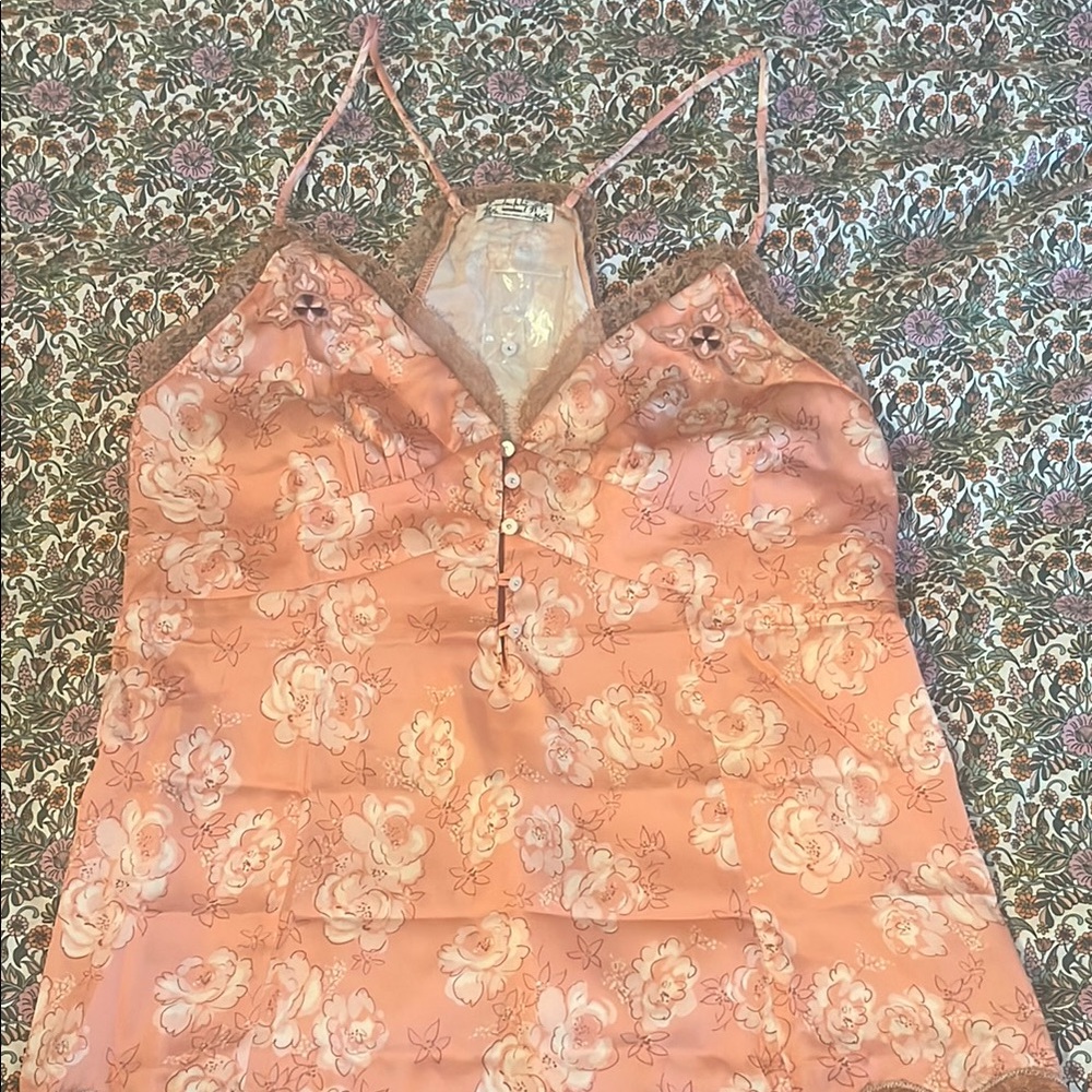 Free People Pink Sleeveless Fitted Camisole